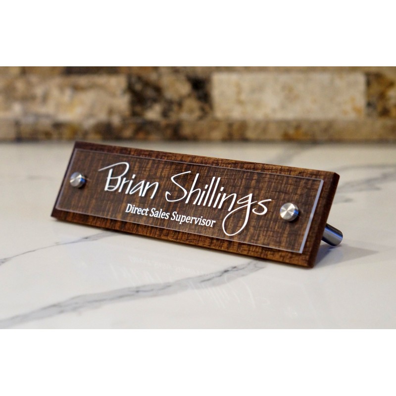 Teacher Rustic Desk Name Plate. Personalized Teacher Gift. Teacher Appreciation. School Teacher Gift.  Size 10" x 2.5"